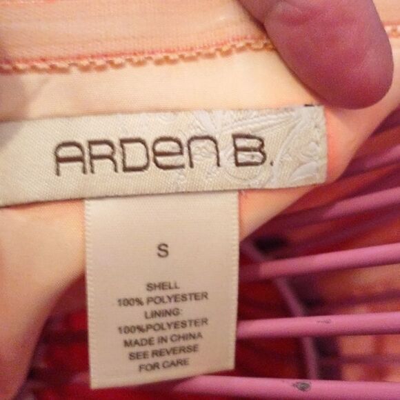 Arden B Neon Orange Strapless Asymmetrical Dress - Picture 5 of 8